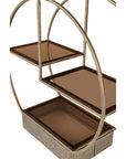 Belvedere Aged Gold Multi Tier Buffet Stand Small