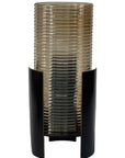 Belvedere Black Ribbed Hurricane