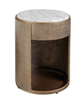 Belvedere Aged Gold Bed Side Table
