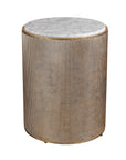 Belvedere Aged Gold Bed Side Table