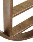 Belvedere Aged Gold Shelving Mirror Large