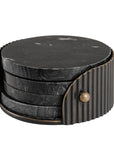 Belvedere Black Coasters Set of 4