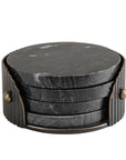 Belvedere Black Coasters Set of 4