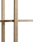 Belvedere Aged Gold Shelving Unit