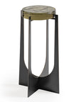 Glenthorpe Brick Glass Accent Table