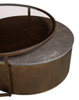 Belvedere Royal Gold Set of 2 Nesting Coffee Tables