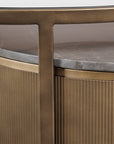 Belvedere Royal Gold Set of 2 Nesting Coffee Tables