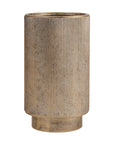 Belvedere Aged Gold Set of 3 Floor Planters