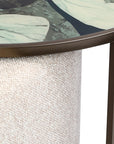 Savanna Leaf Coffee Table & Nesting Pouffe