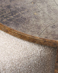 Atlas Coffee Table & Knotted Pouffe