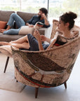 Fama Volta Swivel Armchair