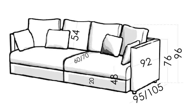 Fama Fedra Sofa and Corner Unit 105 cm