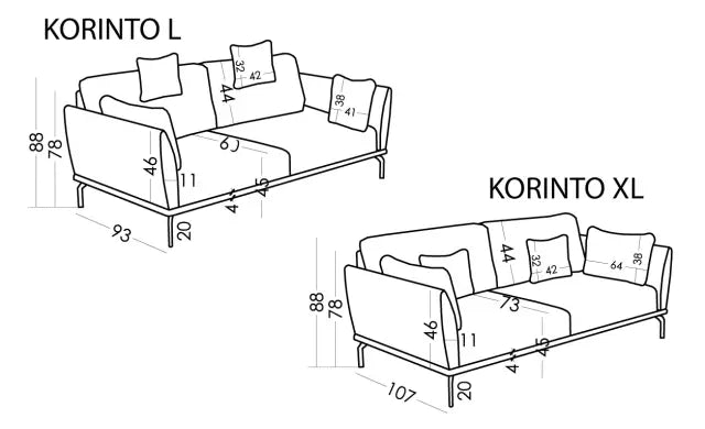 Fama Korinto Fabric Sofa