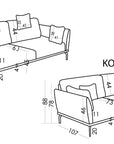 Fama Korinto Fabric Sofa