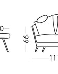 Fama Volta Swivel Armchair