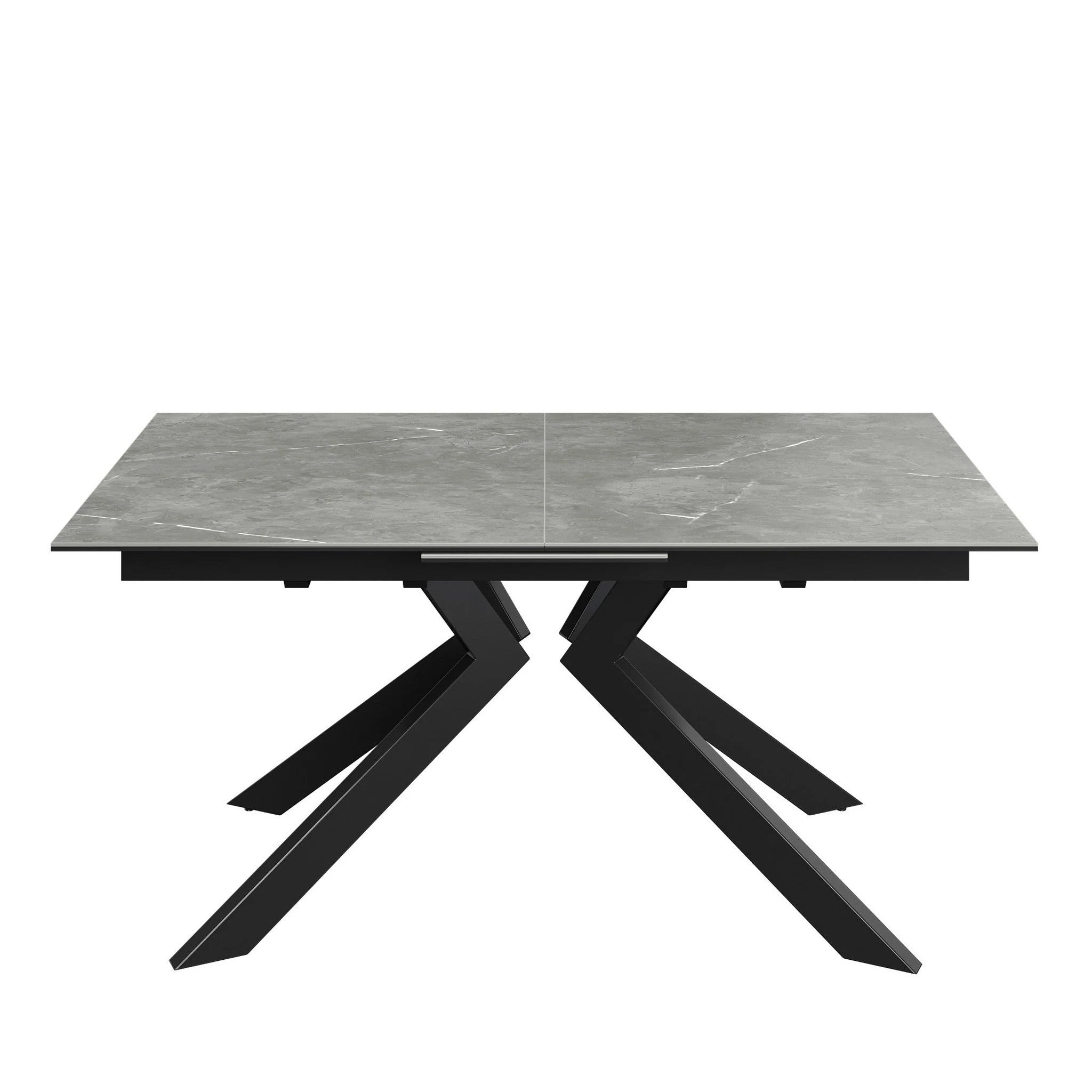 Azzaro 160-200cm Matte Grey Ceramic Auto-rise Extending Dining Table ...