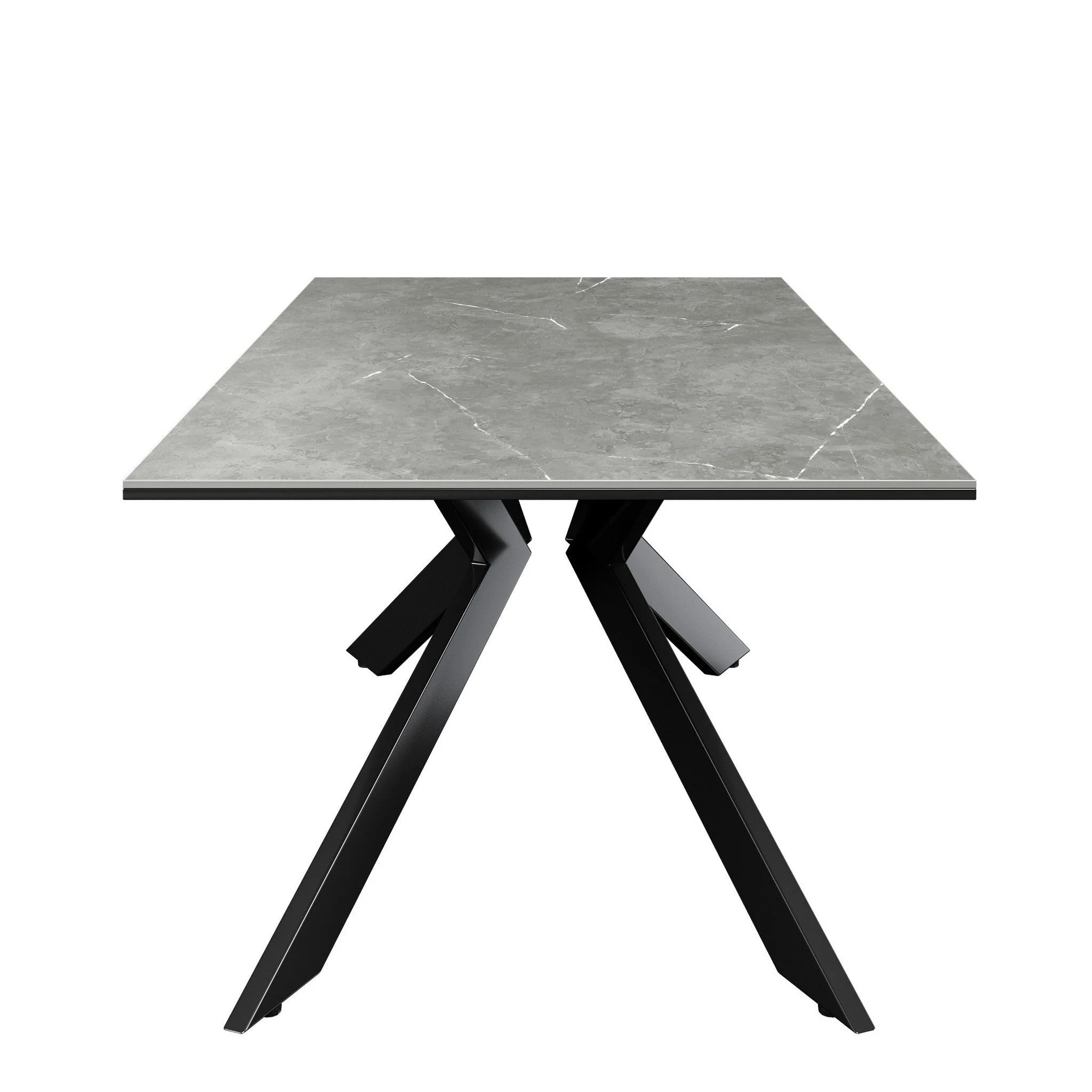 Azzaro Matte Grey Ceramic Coffee Table- Fellini Home Ltd