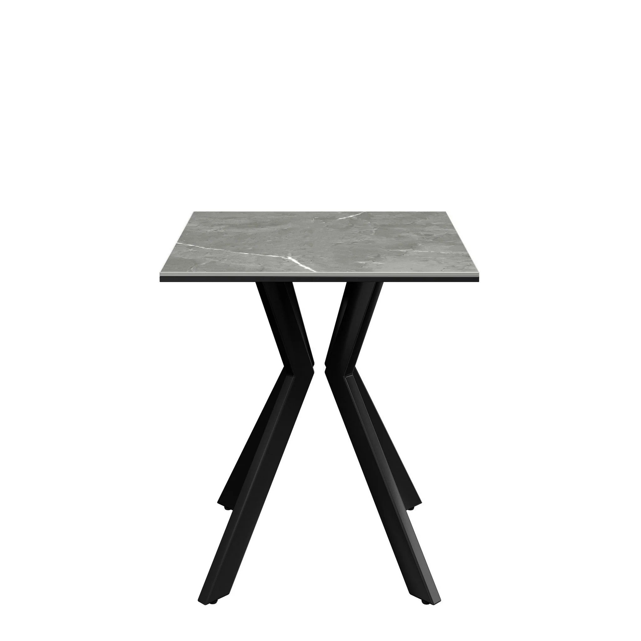 Azzaro Matte Grey Ceramic Side Table - Fellini Home Ltd