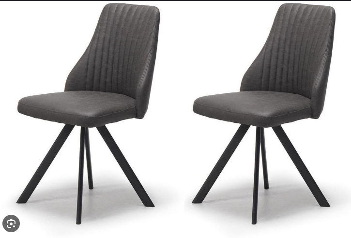 Austin Dining Chair - Grey Set of 2