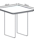 Torelli Milano Gloss White Ceramic Side Table