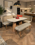 Bakers Spencer Corner Bench(Left/taupe)
