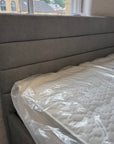 Apollo Grey King Size Ottoman Bed Set (5ft 1000 Spring Mattress Included) - Ex Display