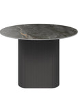 Torelli Cartier 120cm Round Gloss Grey Ceramic Dining Table