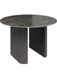 Torelli Cartier 120cm Round Gloss Grey Ceramic Dining Table