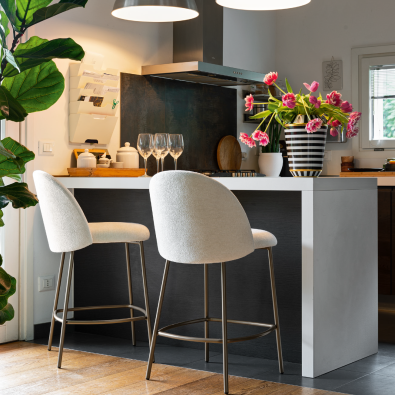 Connubia Tuka Barstool Chair CB1995-MTO Metal Legs