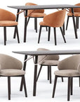 Calligaris Connubia Tuka Dining Chair CB2117-MTO Beech Legs with Cros fabric