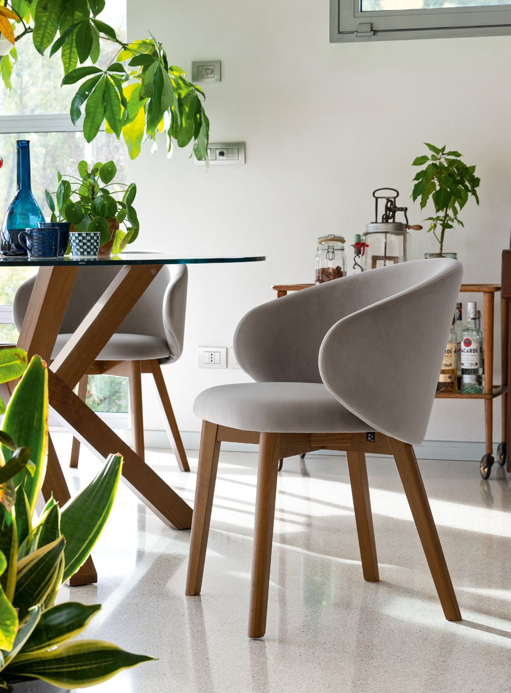 Connubia Tuka Dining Chair CB2117-MTO Beech Legs