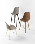 Calligaris Connubia Academy Barstool CB2176 Ash Wood Frame