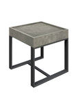 Ebony Black Glass Side Table EBO-6566