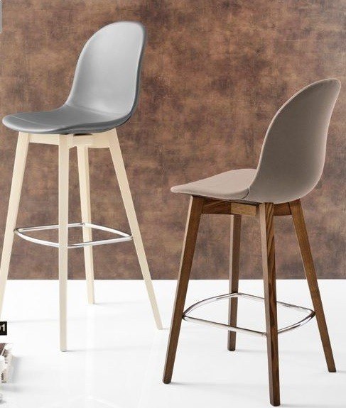Calligaris Connubia Academy Barstool CB2176 Ash Wood Frame
