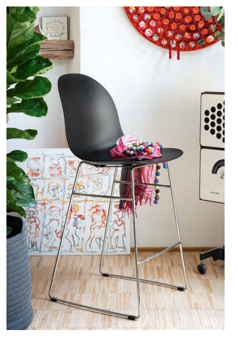 Calligaris Connubia Academy Barstool CB2178 Metal Frame