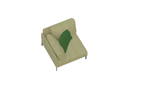 Fama Luxor Fabric Sofa 107cm