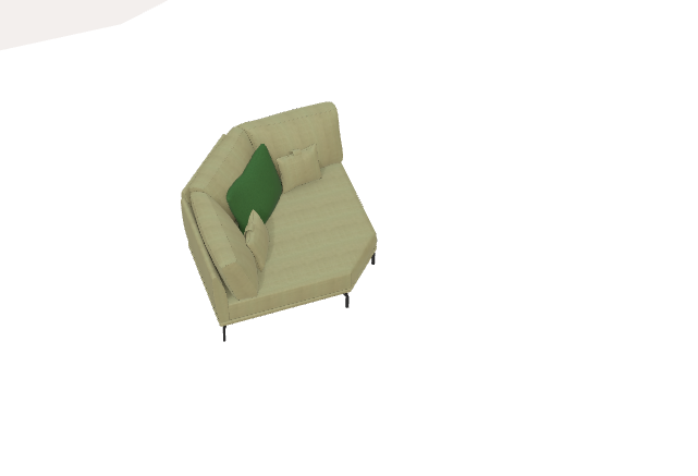 Fama Luxor Fabric Sofa 107cm