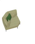 Fama Luxor Fabric Sofa 107cm