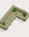 Fama Klee Leather Modular Sofa