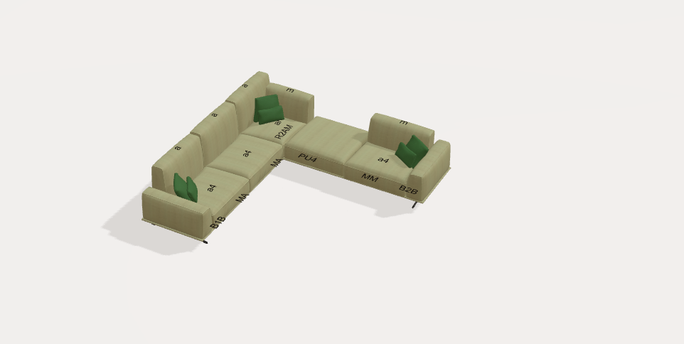 Fama Klee Leather Modular Sofa