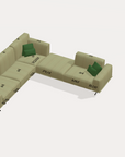 Fama Klee Leather Modular Sofa