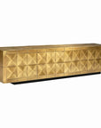 Richmond Interiors Collada Brushed Gold 4 Door Media Unit