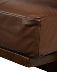 Atherton Wooden Upholstered Leather Armchair