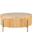 Richmond Interiors Belfort Round Coffee Table – Natural Oak