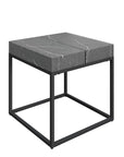 Delma Grey Marble Effect Side Table DEL-6528