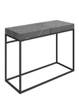 Delma Grey Marble Effect Console Table DEL-6535