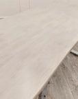 Freya 1.8 Dining Table Solid Light Pine wood with Chrome Metal Legs