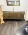 Richmond Interiors Ironville 4 Doors Brass Sideboard - Ex Display