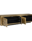 Richmond Interiors Collada Brushed Gold 4 Door Media Unit