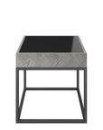 Ebony Black Glass Side Table EBO-6566